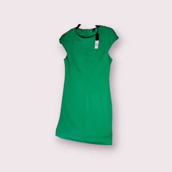 Cynthia Rowley Lamargreen Dress sheath sze medium sleeveless decorative buttons - Picture 3 of 10